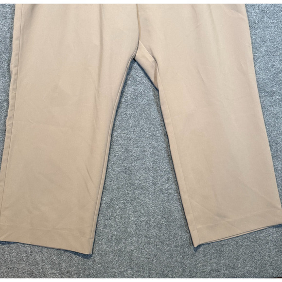 Abercrombie & Fitch Pants Women 37 Beige Ankle Pleated High Rise Plus Size - Picture 4 of 12